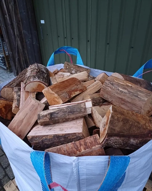 Brennholz Mix – 4 Big Bags à 1 SRM, 25 cm, ofenfertig