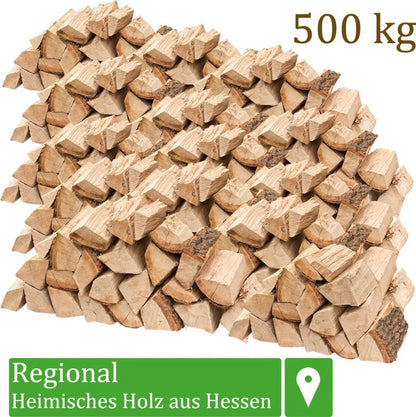Eiche Kaminholz 25 cm – 500 kg Premium ofenfertig