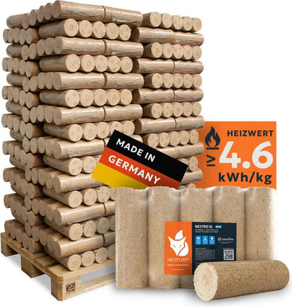 Heizfuxx Nestro XL Blue Briketts – 960 kg Palette